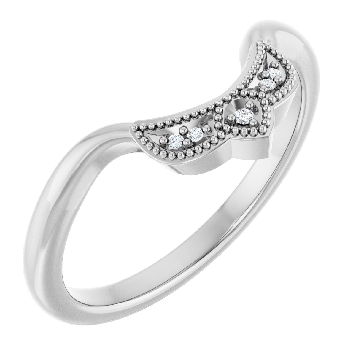 Accented Engagement Ring or Band