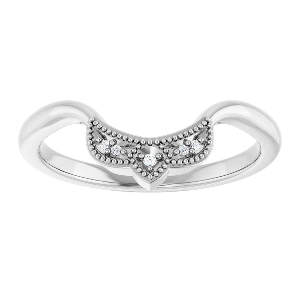 Accented Engagement Ring or Band