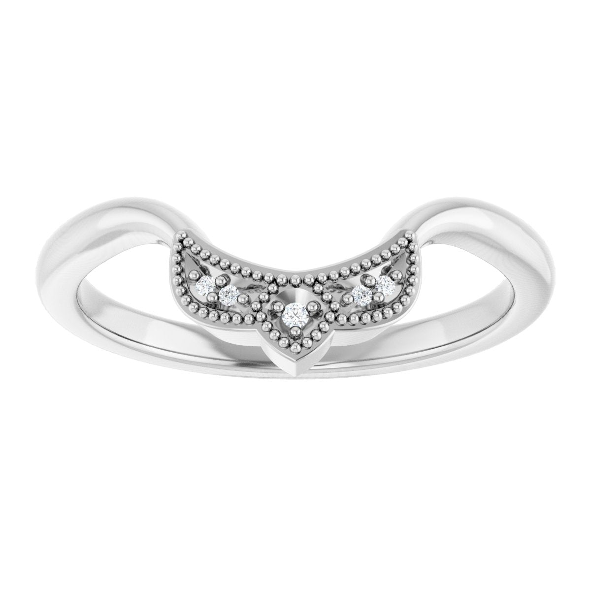 Accented Engagement Ring or Band