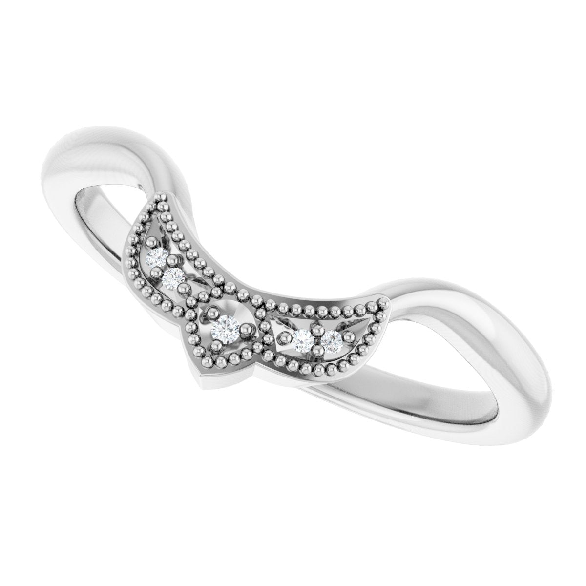 Accented Engagement Ring or Band