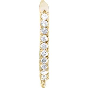 Lab-Grown Diamond Click-In Lever Back Earring Top