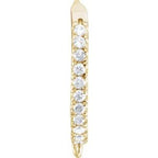Lab-Grown Diamond Click-In Lever Back Earring Top