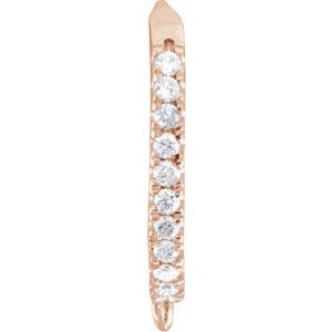 Lab-Grown Diamond Click-In Lever Back Earring Top