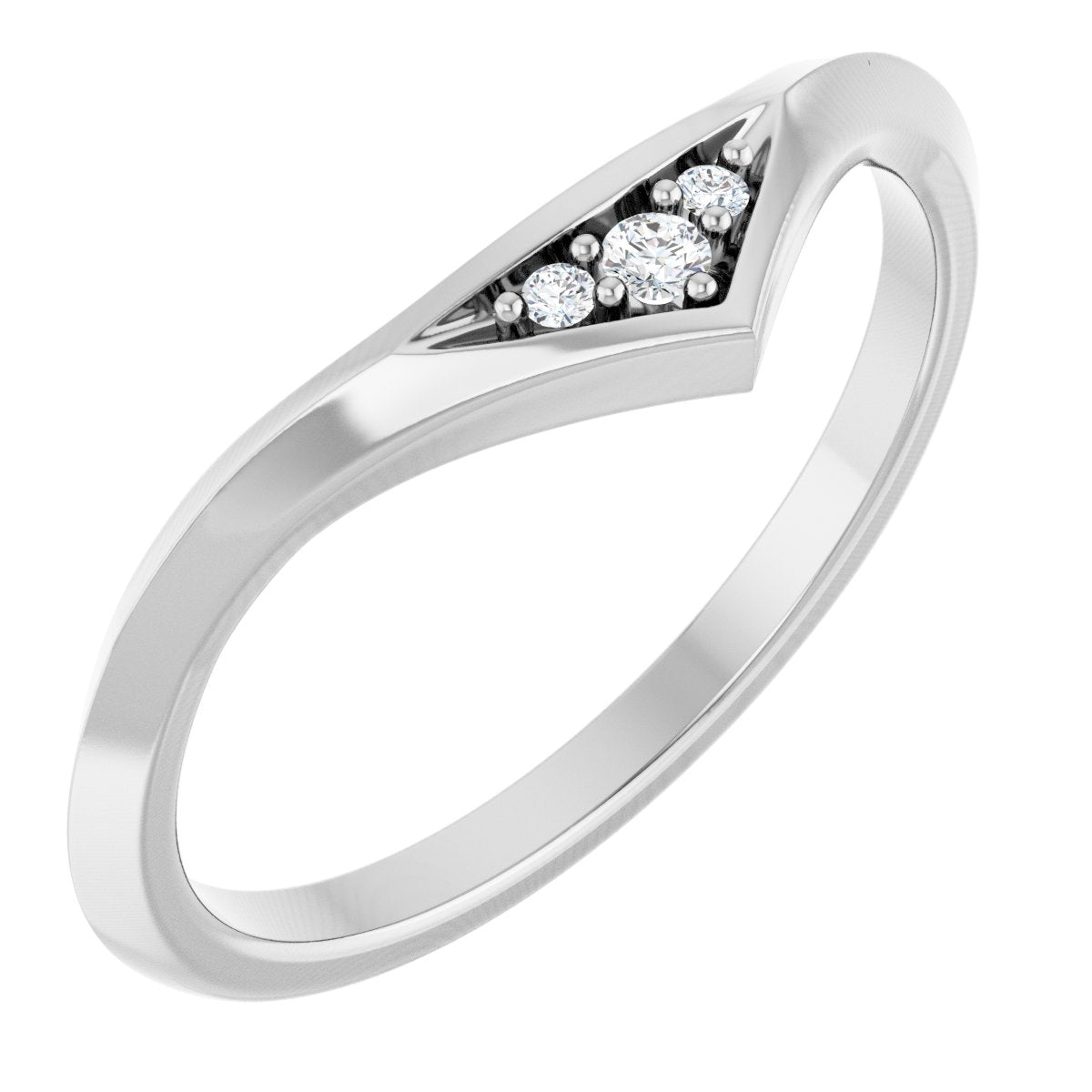 Accented Engagement Ring or Band