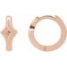Geometric Huggie Hoop Earrings