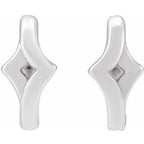 Geometric Huggie Hoop Earrings
