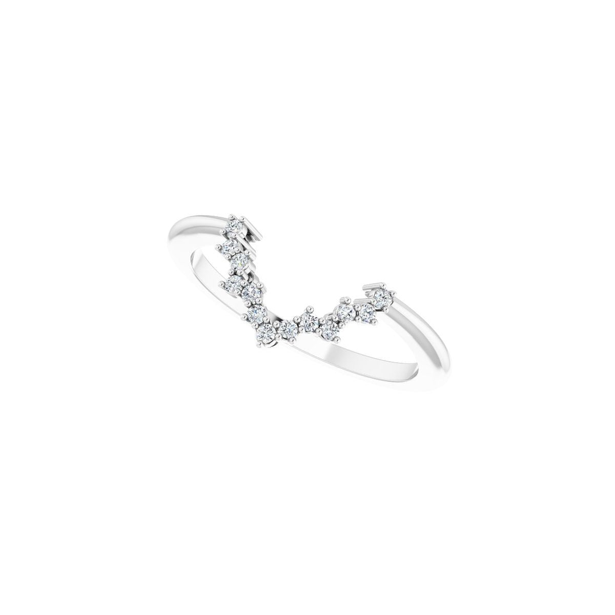 Claw-Prong Halo-Style Engagement Ring or Band