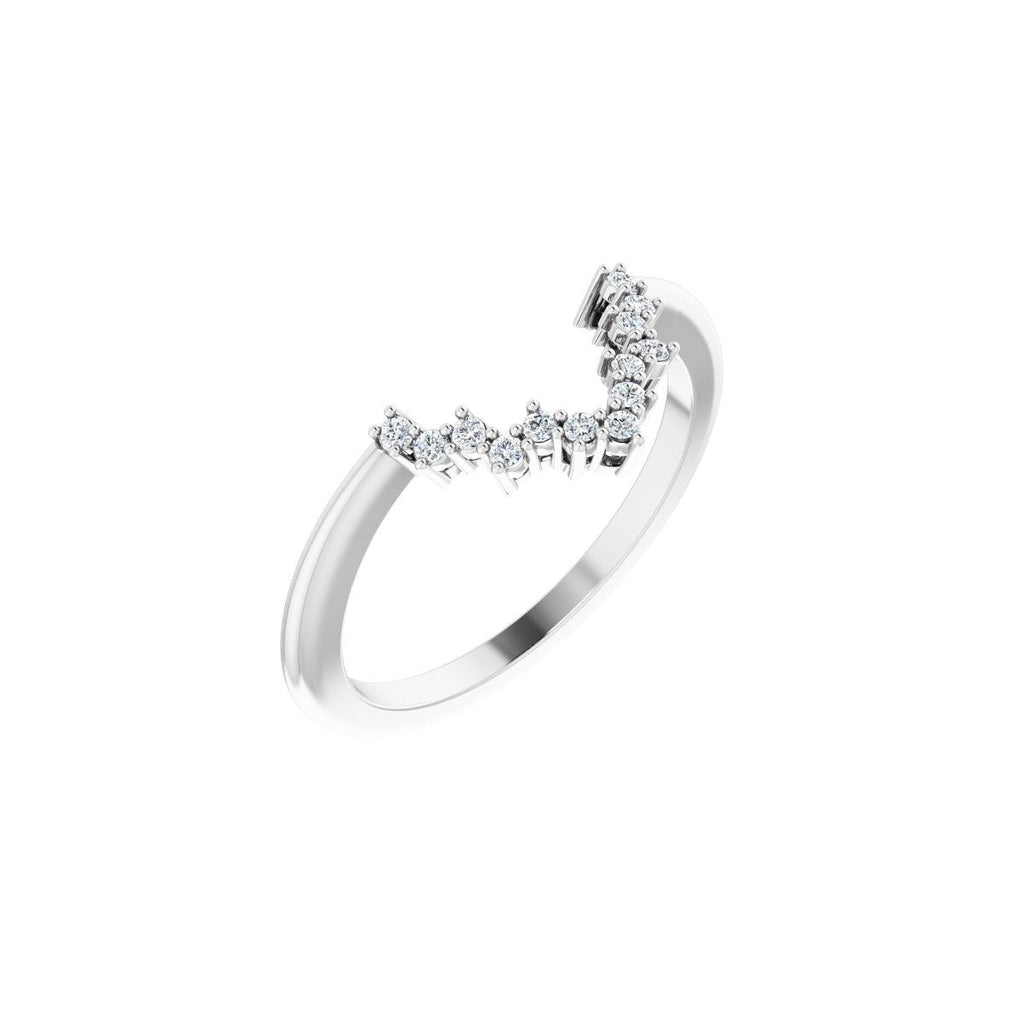 Claw-Prong Halo-Style Engagement Ring or Band