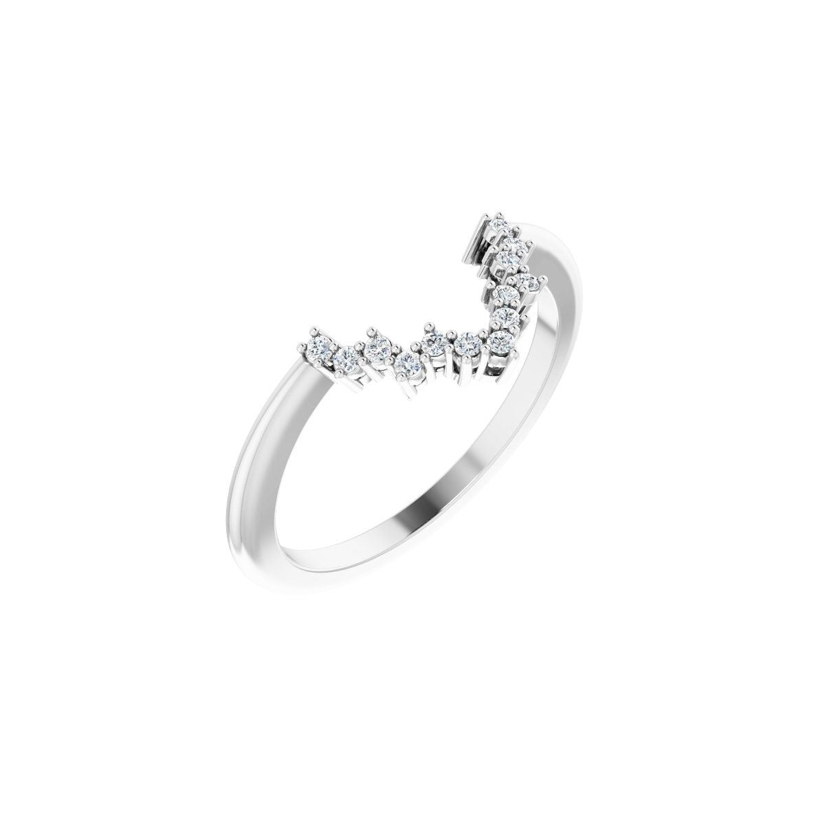 Claw-Prong Halo-Style Engagement Ring or Band