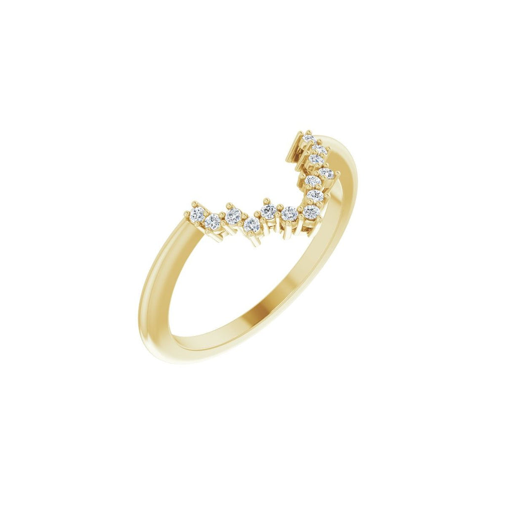 Claw-Prong Halo-Style Engagement Ring or Band