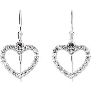 Accented Heart Earrings