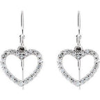 Accented Heart Earrings