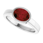 Bezel-Set Solitaire Ring
