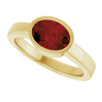Bezel-Set Solitaire Ring
