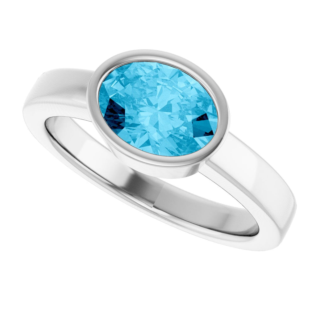 Bezel-Set Solitaire Ring