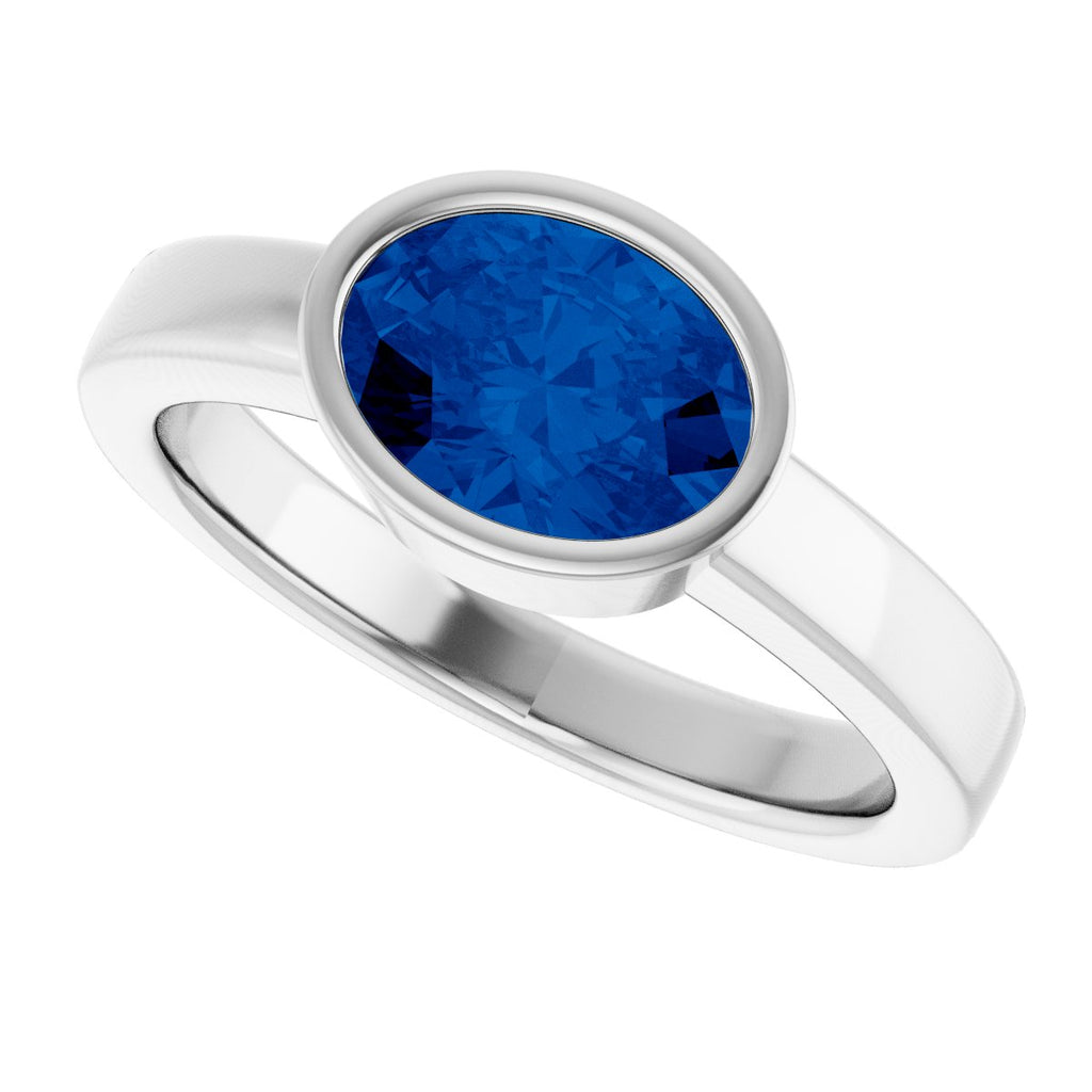Bezel-Set Solitaire Ring