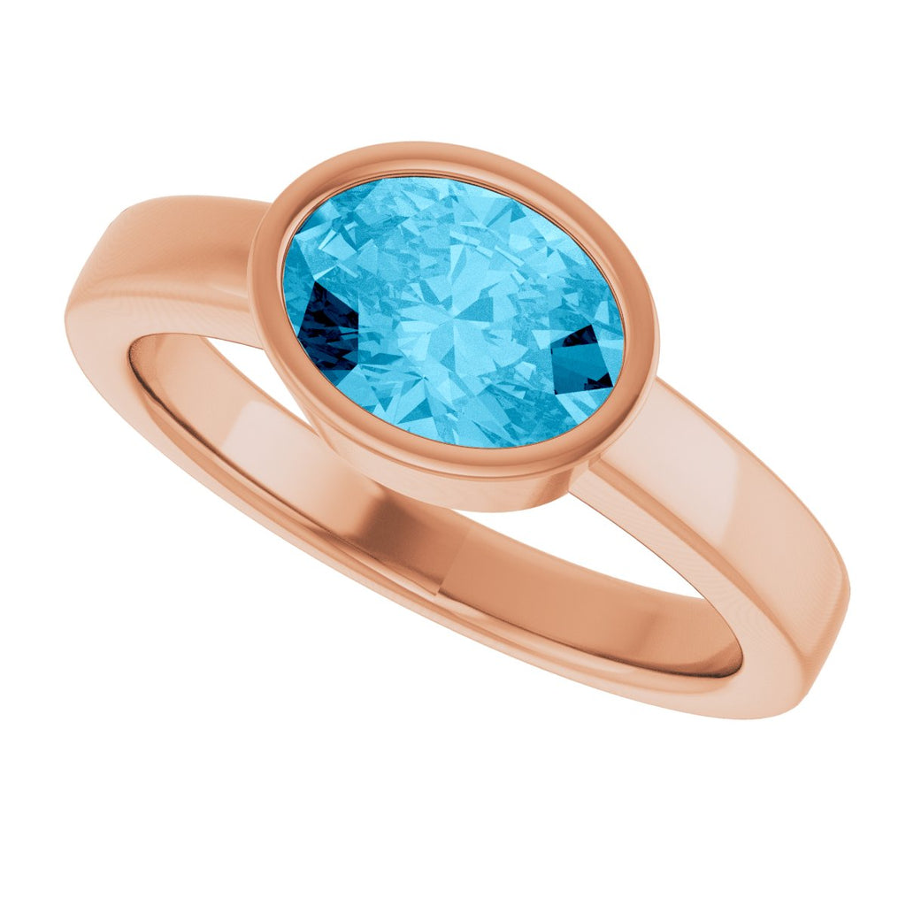 Bezel-Set Solitaire Ring