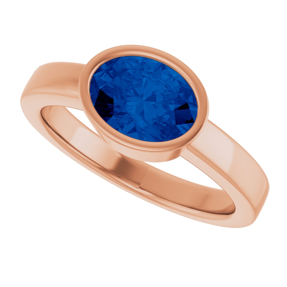 Bezel-Set Solitaire Ring
