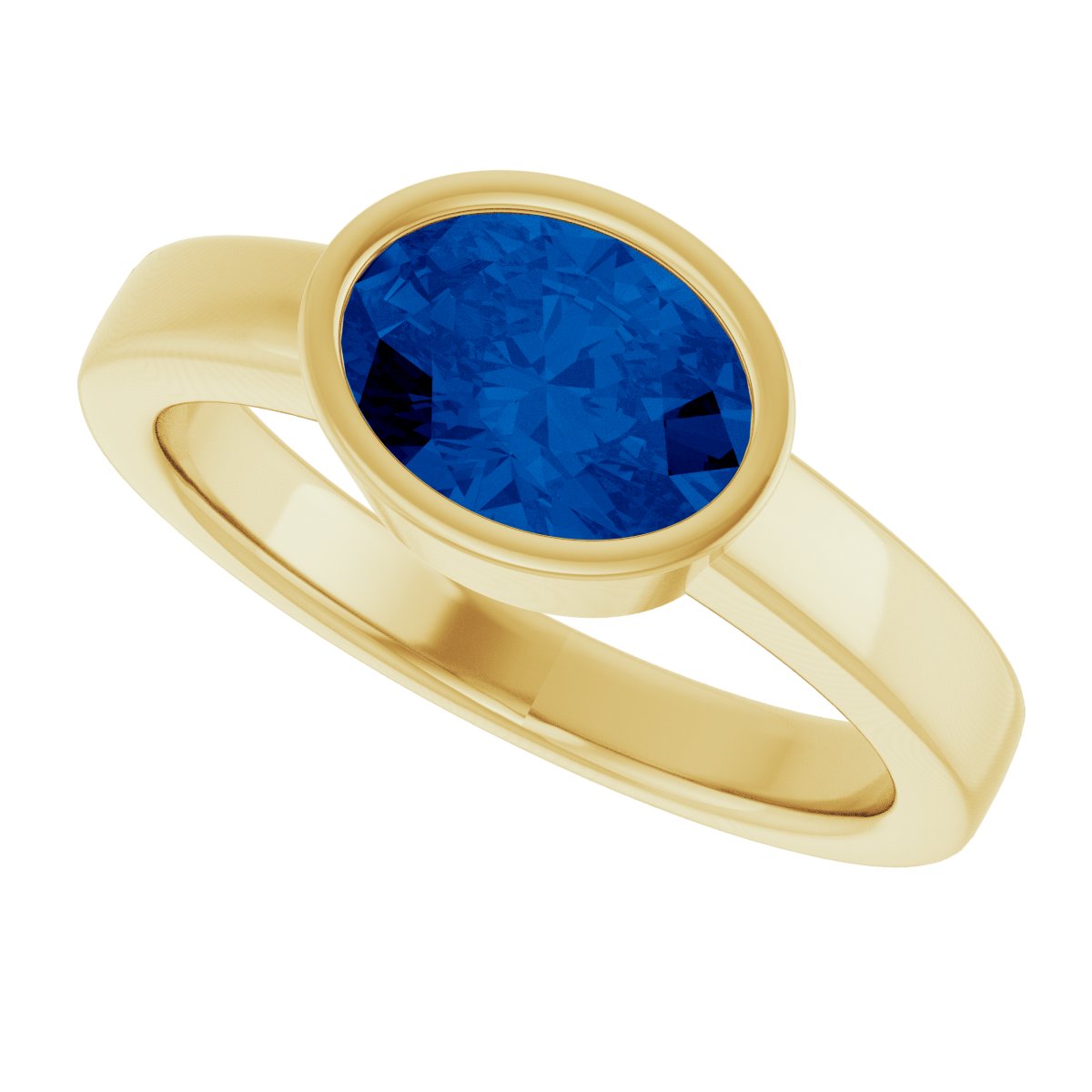 Bezel-Set Solitaire Ring
