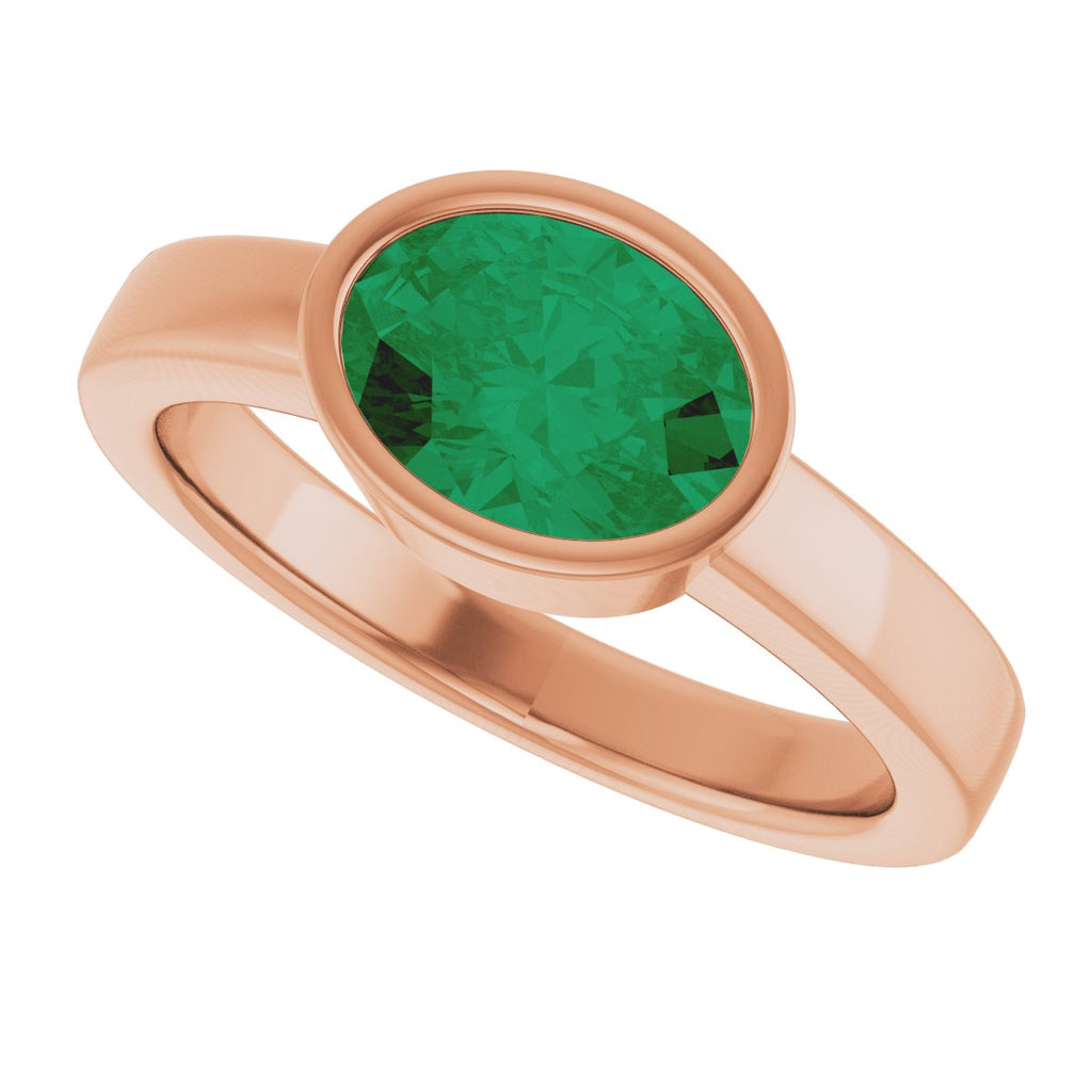 Bezel-Set Solitaire Ring
