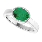 Bezel-Set Solitaire Ring