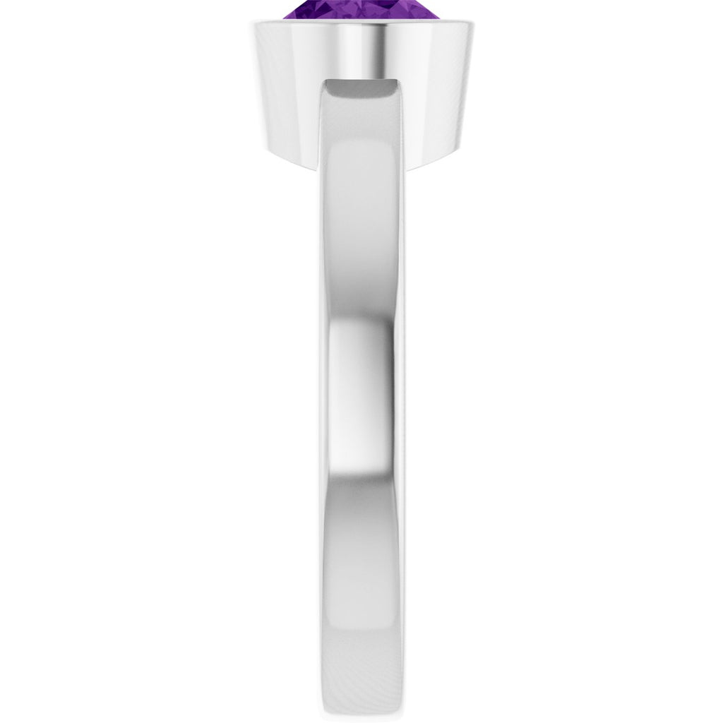 Bezel-Set Solitaire Ring