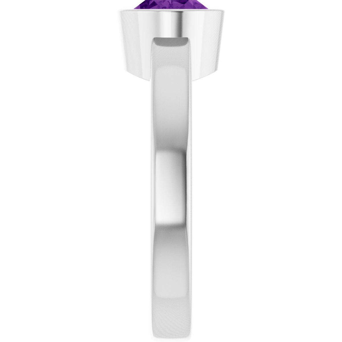Bezel-Set Solitaire Ring