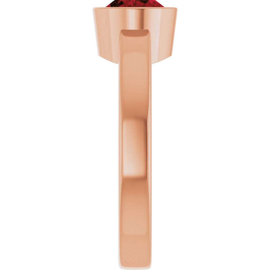 Bezel-Set Solitaire Ring