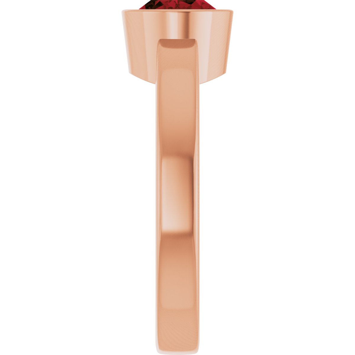 Bezel-Set Solitaire Ring