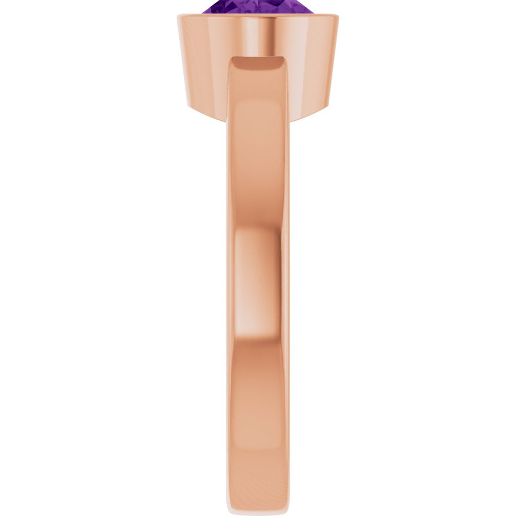 Bezel-Set Solitaire Ring