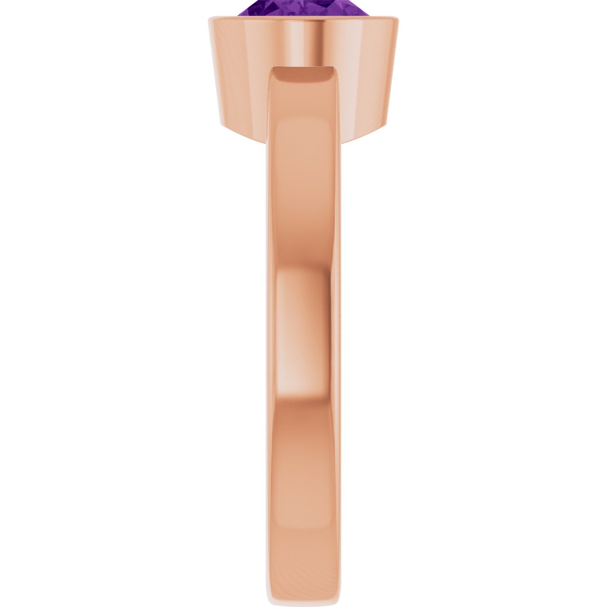 Bezel-Set Solitaire Ring
