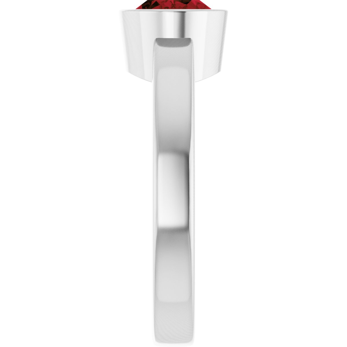 Bezel-Set Solitaire Ring
