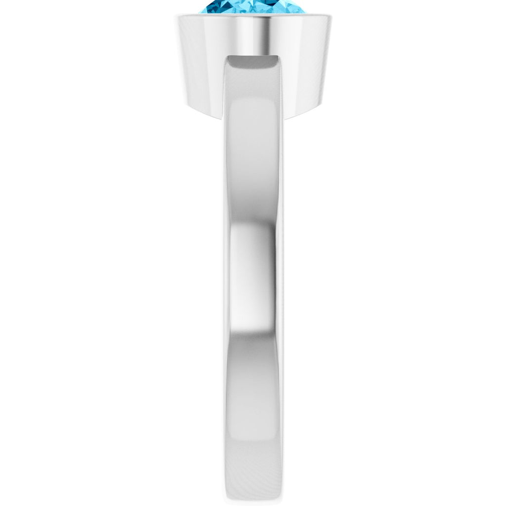 Bezel-Set Solitaire Ring