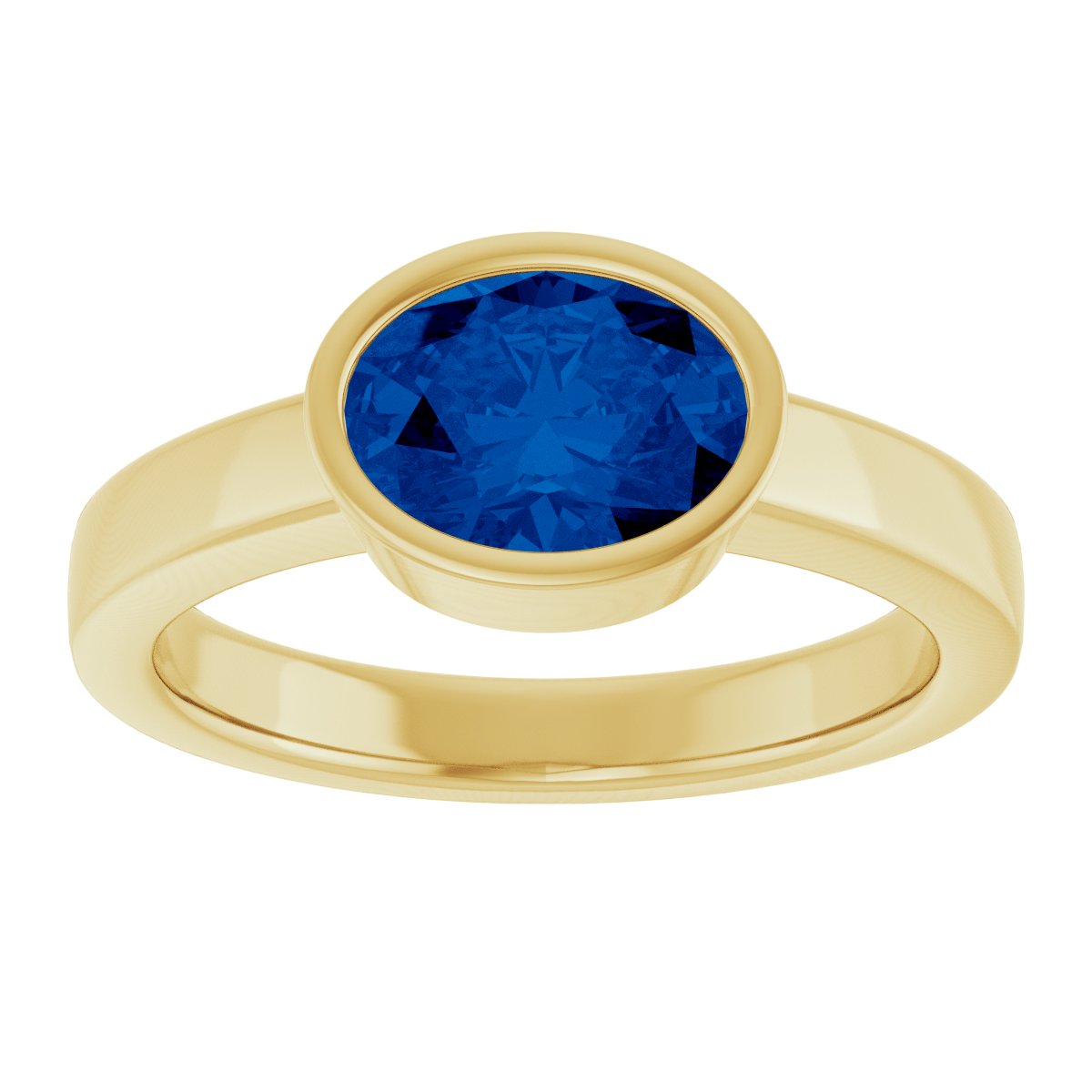 Bezel-Set Solitaire Ring