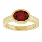 Bezel-Set Solitaire Ring