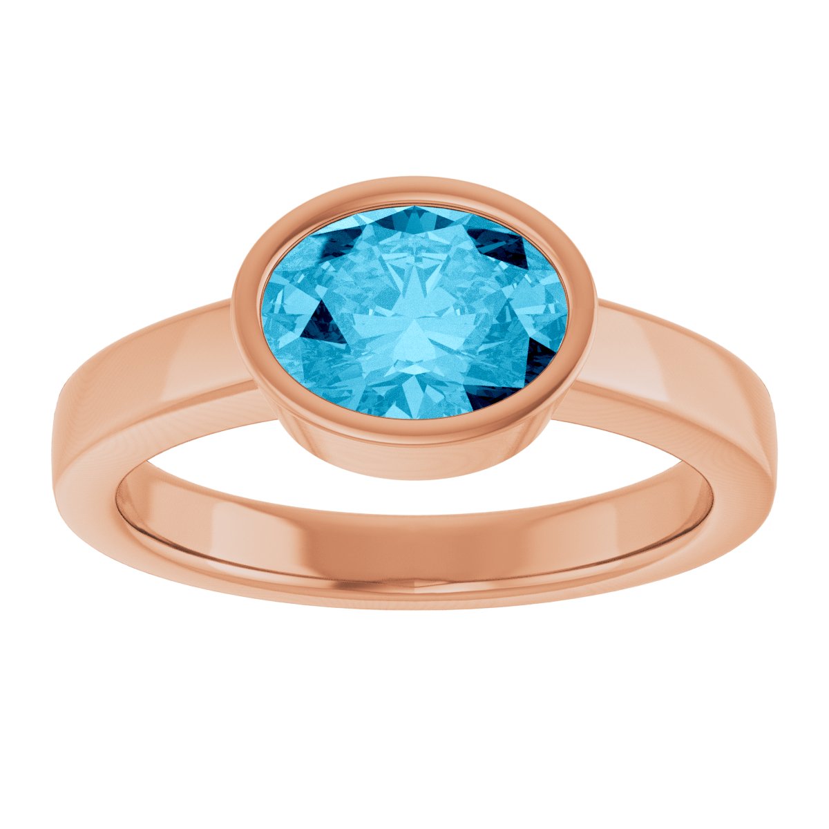 Bezel-Set Solitaire Ring