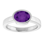 Bezel-Set Solitaire Ring