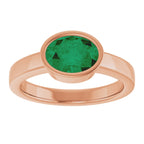 Bezel-Set Solitaire Ring