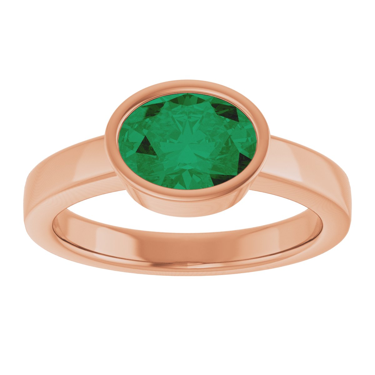 Bezel-Set Solitaire Ring