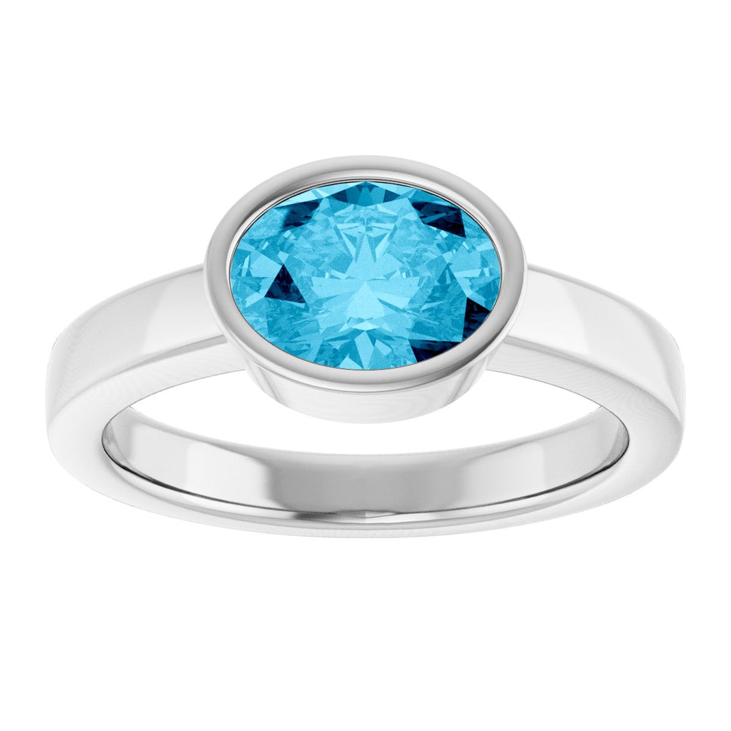 Bezel-Set Solitaire Ring