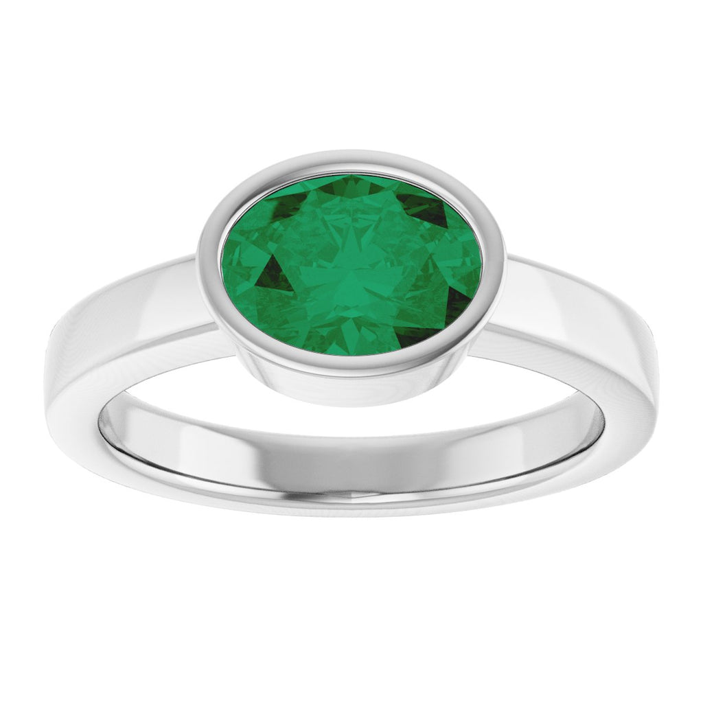 Bezel-Set Solitaire Ring