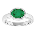 Bezel-Set Solitaire Ring