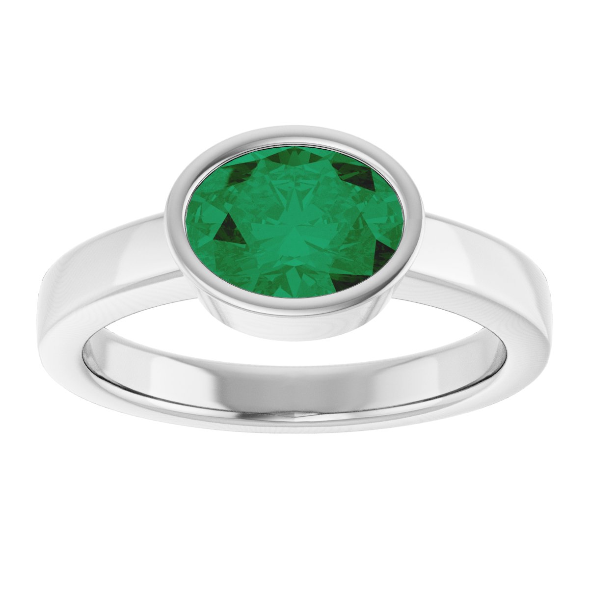 Bezel-Set Solitaire Ring