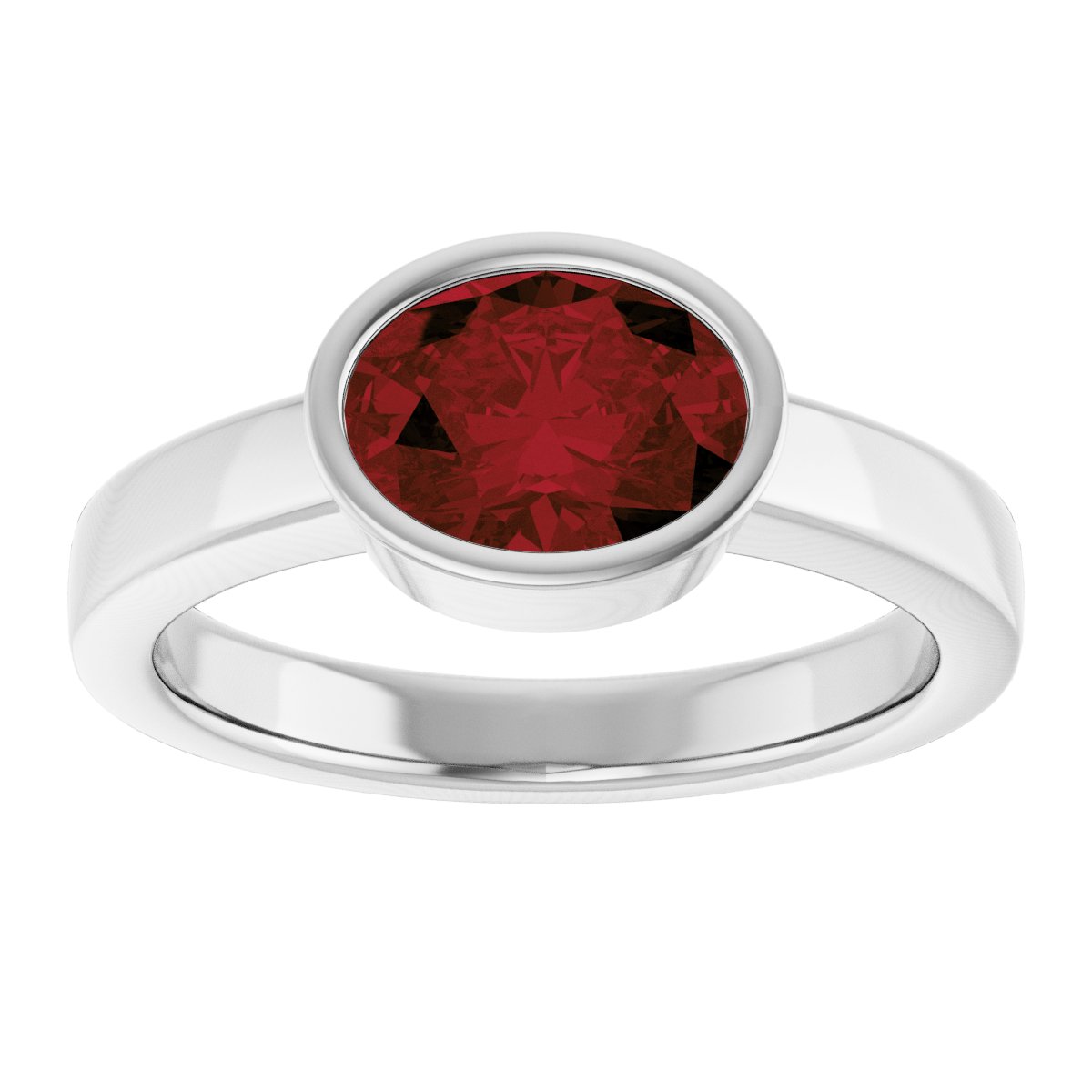 Bezel-Set Solitaire Ring