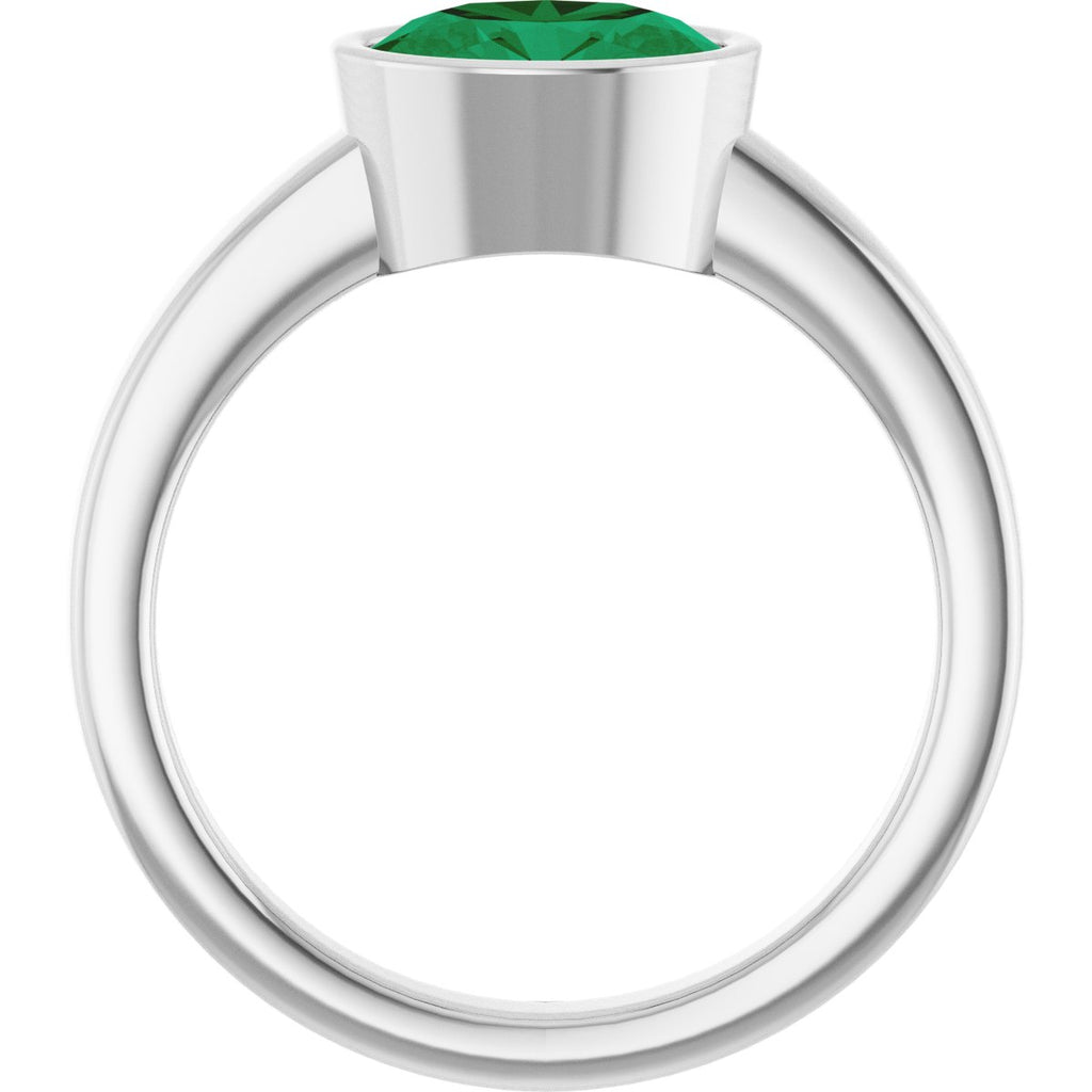 Bezel-Set Solitaire Ring