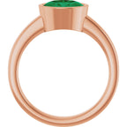 Bezel-Set Solitaire Ring