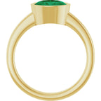 Bezel-Set Solitaire Ring