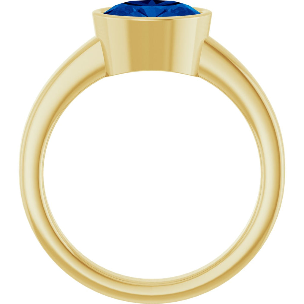 Bezel-Set Solitaire Ring