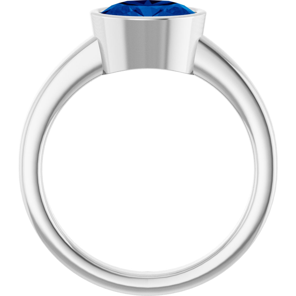 Bezel-Set Solitaire Ring