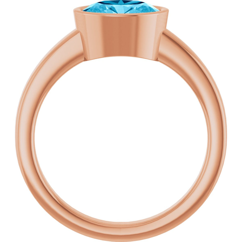 Bezel-Set Solitaire Ring